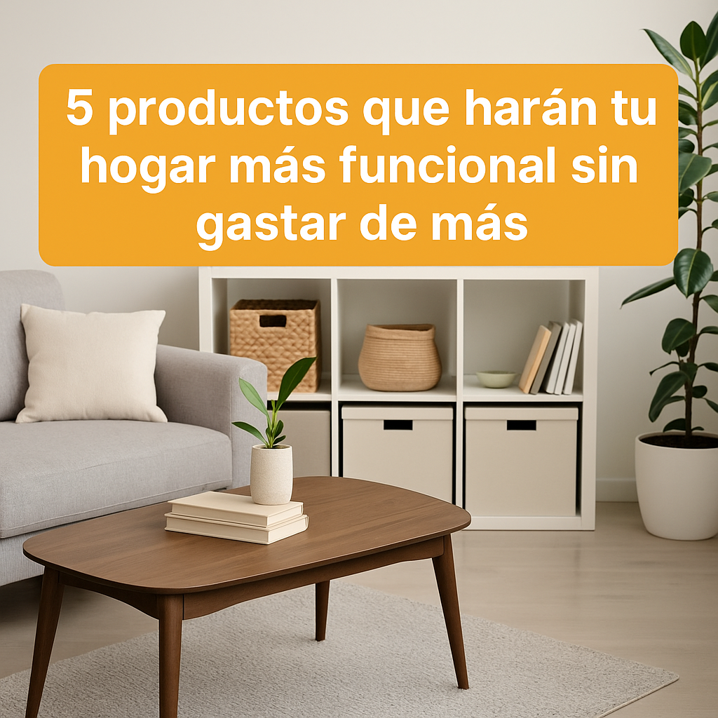 5 productos que harán tu hogar más funcional sin gastar de más