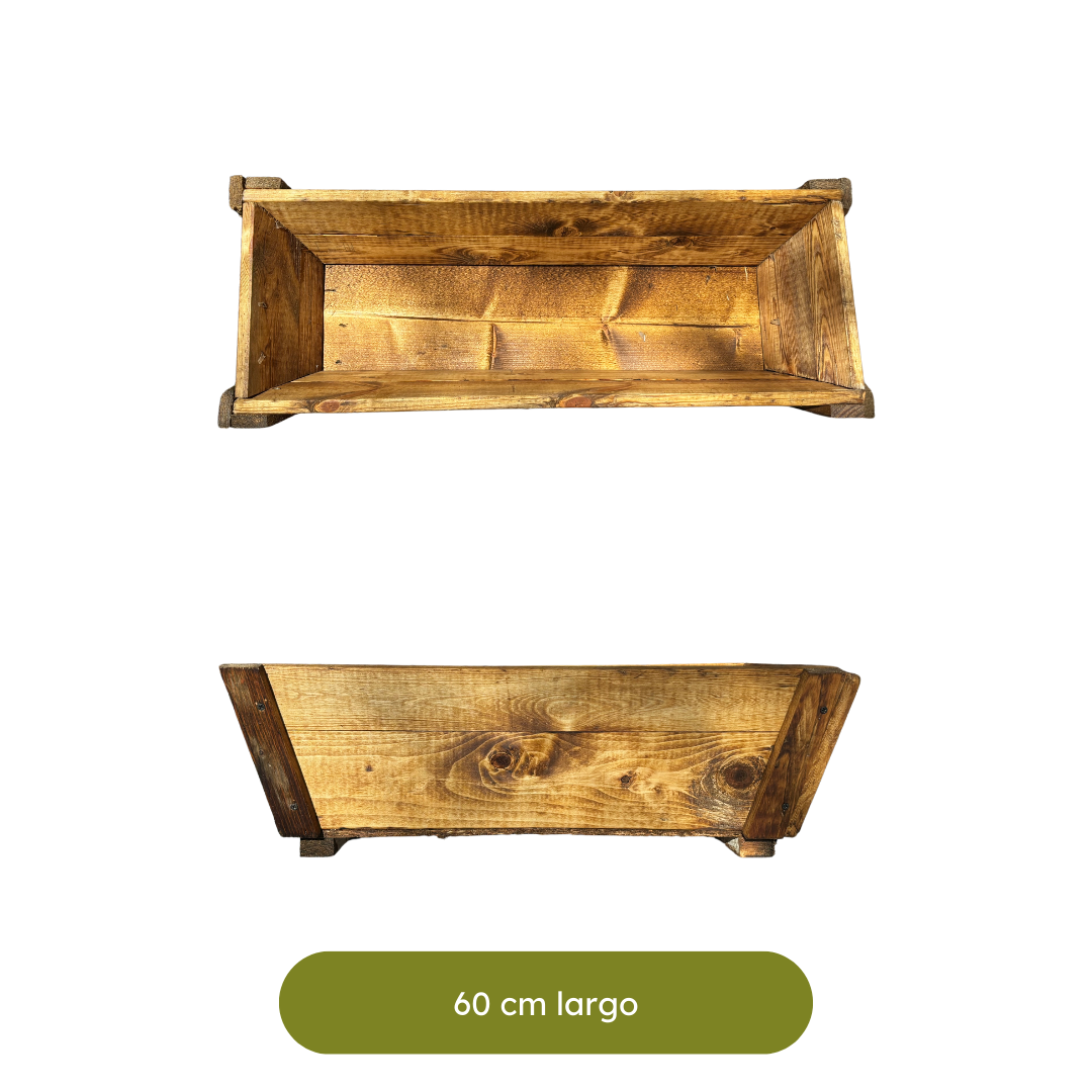 Maceta de Madera - Tipo Jardinera - 60cm - Amaru Comercializadora