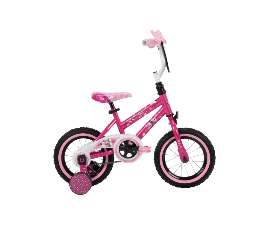 Bicicleta Niña, Huffy R12, Minnie Mouse, Nuevo, Estética 95% - Amaru Comercializadora