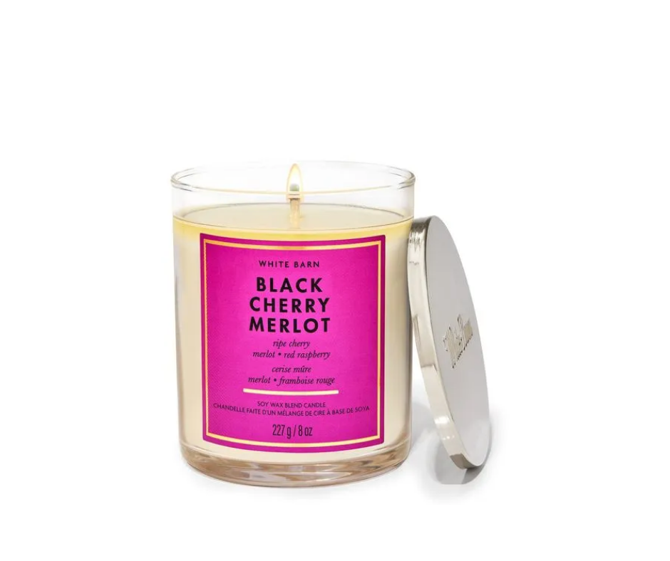 Veladora Bath and Body Works, Black Cherry Merlot (227 g) - Amaru Comercializadora