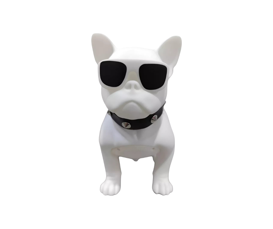 Bocina Bluetooth Perro Bulldog, Altavoz Inalámbrico Portátil - Amaru Comercializadora