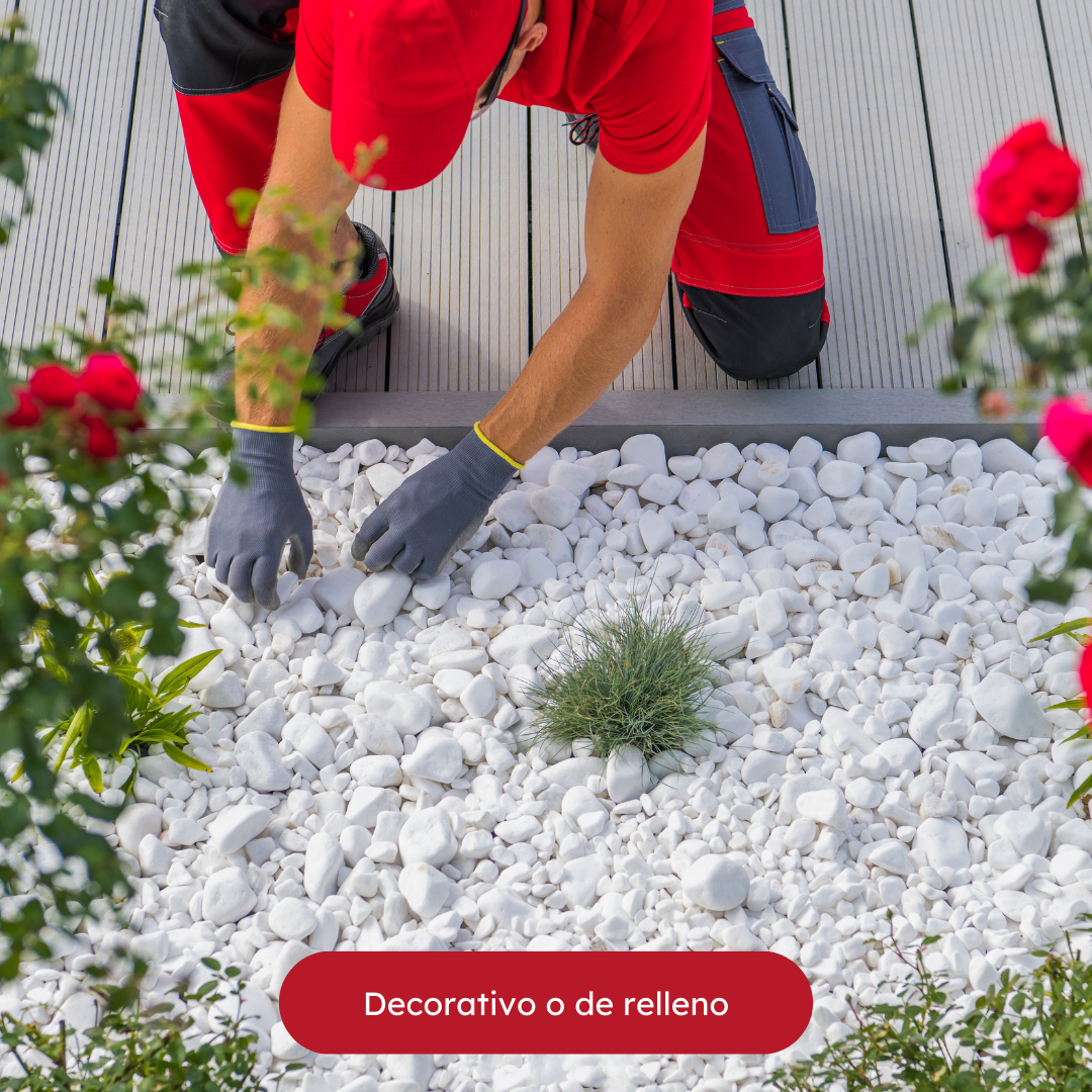 Piedra Bola Blanca Decorativa Para Jardín De 1.5 Cm - Amaru Comercializadora