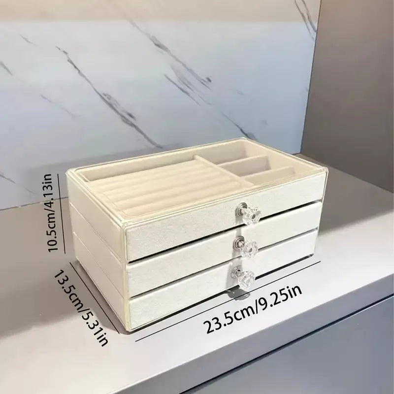 Organizador De Joyas De 3 Cajones Caja De Exhibición Joyería - Amaru Comercializadora